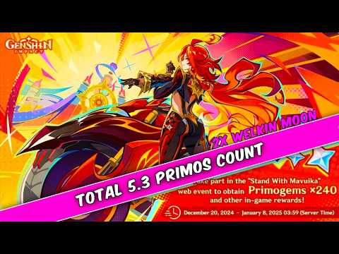 5.3 NEW & UPDATED PRIMOGEM COUNTS - How many can you save before 5.3 for end mavuika -genshin impact