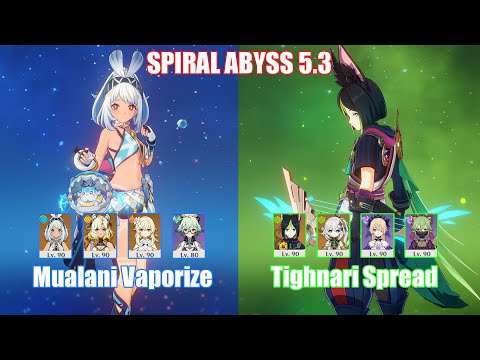 C0 Mualani Vaporize & C6 Tighnari Spread  | Spiral Abyss 5.3 | Genshin Impact