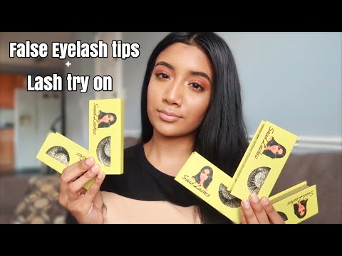 FALSE LASH TIPS & TRICKS FOR BEGINNERS + LASH TRY ON ft. SAUD LASHES