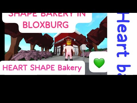 📸!Constructing A Heart 🏠Shape bakery in bloxburg 💚