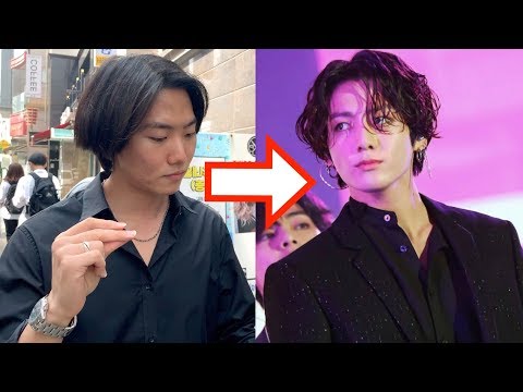 I Copied BTS Jungkook’s Long Wavy Hair 🇰🇷🐰✂️ Korean Boy Transformation