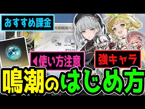 鳴潮の「はじめ方」解説！　おすすめのキャラクターは「散華」と「ヴェリーナ」！　課金は「月相観測パス」がコスパ最強！　武器ガチャも回したいゲームだから石の管理は要注意！【パックについて概要覧に補足あり】