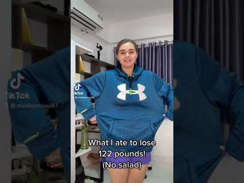 What I ate to lose 122 pounds (no salad)  #weightloss #shorts