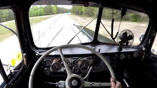 Take a ride in the 1950 Kenworth - Shifting and Cummins sound