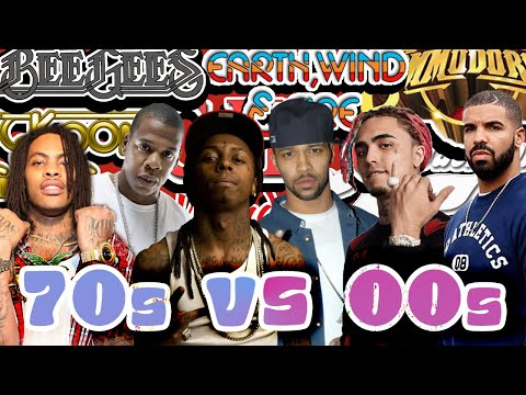 1970s vs 2000s Hip Hop Mashup Mix - DJ Mix ft Bee Gees Jackson 5 Drake Commodores Missy Elliot Chic