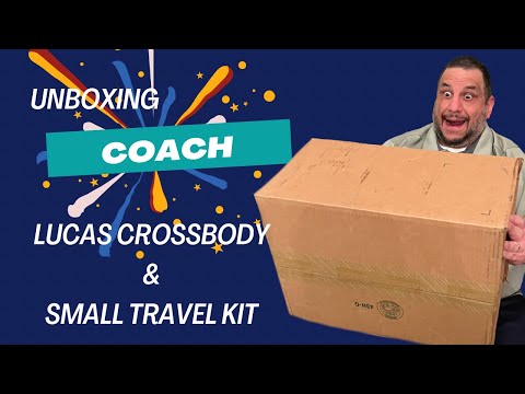 Unboxing Coach Lucas Crossbody Bag & Small Travel Kit #coach