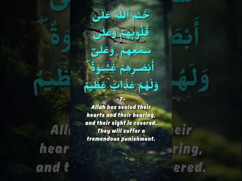 Just 1 Minute a Day for Allah's Blessing - Heart Touching Quran Recitation Al Baqarah {6-9}