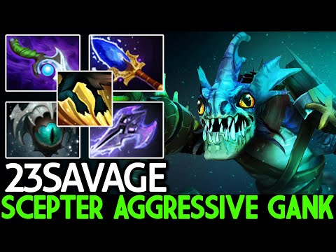 23SAVAGE [Slark] Insane Reflex Scepter Aggressive Gank Dota 2