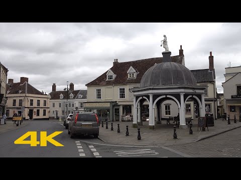 Bungay Walk: Town Centre & Castle【4K】