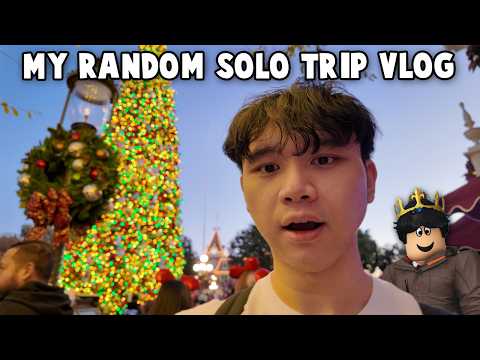 my random REAL LIFE SOLO TRIP TO DISNEYLAND VLOG lol