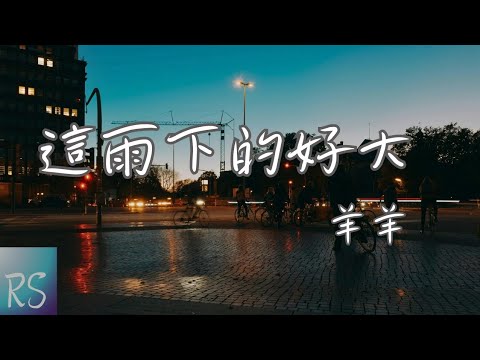 🎧羊羊 - 這雨下得好大【這雨下得好大 我拼命的掙扎 不願再聽你說的那些謊話】(動態歌詞)