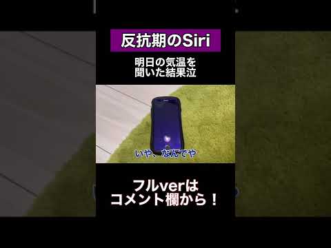 Siriに明日の気温を聞いた結果がめちゃくちゃすぎた泣#shorts #siri