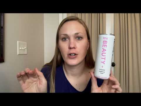 Review of the Tru Glow Seltzer, Biotin Beauty Drinks with Vitamin A, Raspberry Fruit Juice