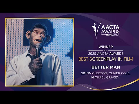 Stephen Curry & Ray Martin present Better Man the AACTA Award for Best Screenplay in Film