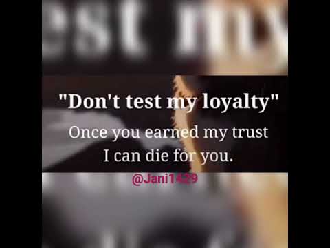 #loyaltytest 💯