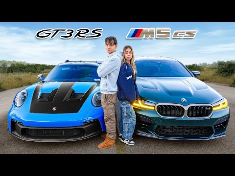 I RACED MY GIRLFRIEND! (Porsche GT3 RS vs BMW M5 CS)