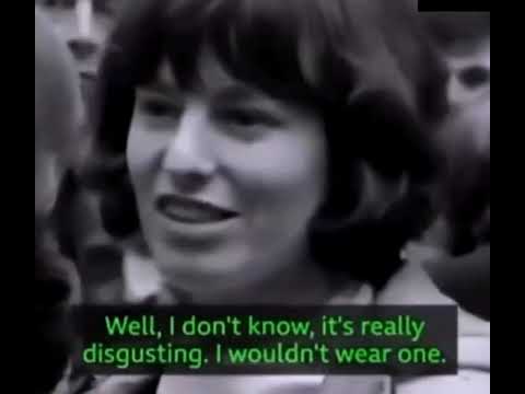 British women react to topless dresses in 1964