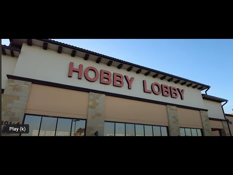 HOBBY LOBBY SHOPPING !   Video 2 of 2 of our trip this week!