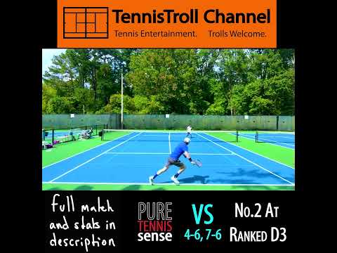 USTA 5.0+ Tennis point-play  |  Offense to Defense point  |  16 shot rally #tennis #shorts