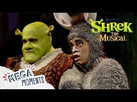 Shrek and Donkey's Adventure! |  Shrek The Musical | Extended Preview | Movie Moments | Mega Moments