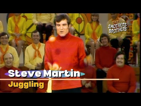 Steve Martin juggling on "The Smothers Brothers Comedy Hour" in 1968, his first major TV appearance