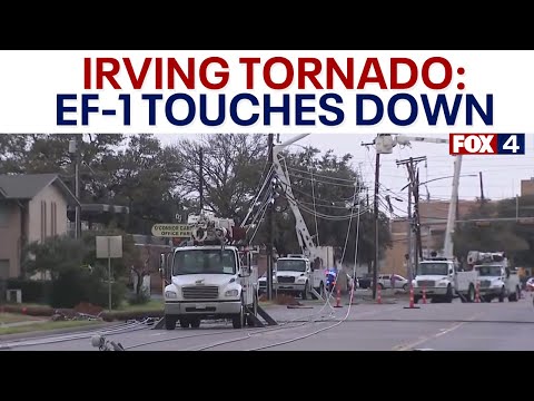 Irving tornado: EF-1 twister heavily damages apartments, businesses; neighborhood evacuated