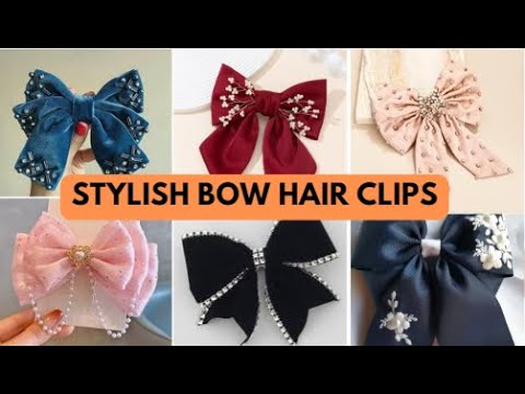 Bow Ribbon Hair Clip  Ribbon Duckbill Clips Korean Style Ponytail Holder Women Fashion|Hair clips