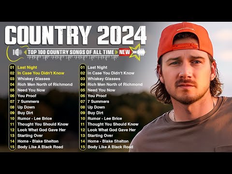 Country Music 2024 - Morgan Wallen, Brett Young, Luke Combs, Chris Stapleton,Kane Brown,Jason Aldean