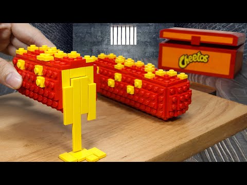 Super Crispy Chicken Hot Dog Dipping Sauces Recipe in Prison Challenge LEGO Fat Food