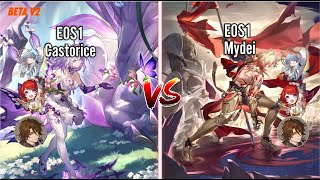 Castorice E0S1 Vs Mydei E0S1 | DPS comparison!!! Same support | Builds in the end of this video!