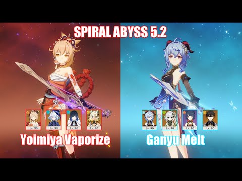 C0 Yoimiya Vaporize & C1 Ganyu Melt | Spiral Abyss 5.2 | Genshin Impact