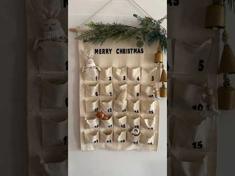 DIY CHRISTMAS ADVENT CALENDAR under $20 #diy #diychristmasdecor