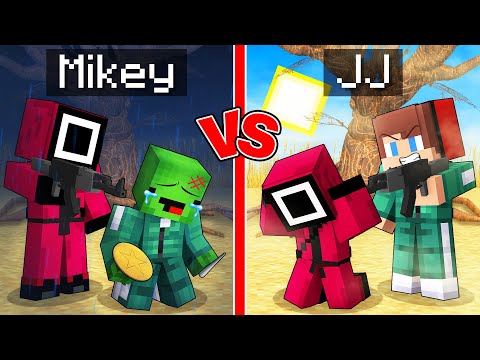 JJ and Mikey: SQUID GAME Player Survive Battle in Minecraft - Maizen