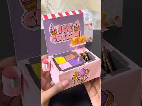 🥰✨Fun DIY Ice Cream Stand🍦| Easy Playhouse Miniature Toys