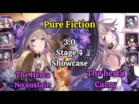 E0S0 The Herta No Sustain & E0S0 The Herta Carry Pure Fiction showcase