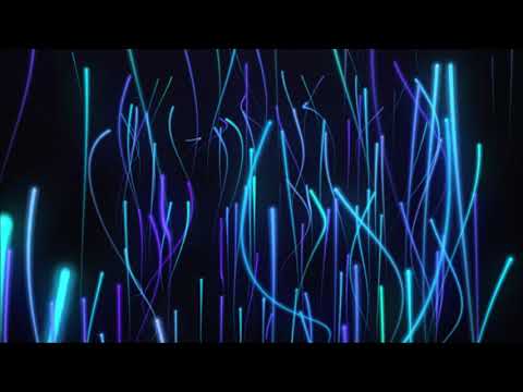 FREE Looping Background Blue Glowing Lines - Motion Graphic Screensaver Animation HD