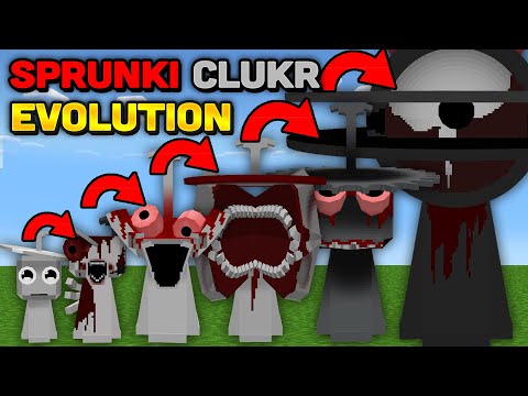 Minecraft But I Evolve SPRUNKI CLUKR SILVER PHASE 1-9