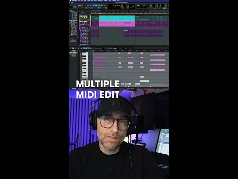 Edit multiple MIDI parts at once with Multiple MIDI Edit in Pro Tools