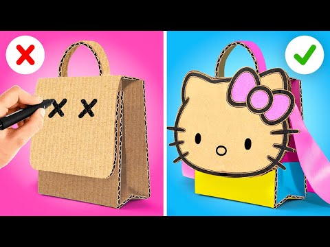 DIY SCHOOL SUPPLIES WITH CARDBOARD || Cool & Clever Hacks to Ace Your School Game By YayTime! FUN