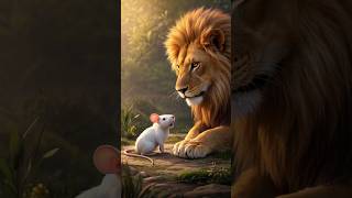 शेर और चूहे की कहानी 🦁🐭 | नैतिक कहानी #trending #shorts #rat #cat