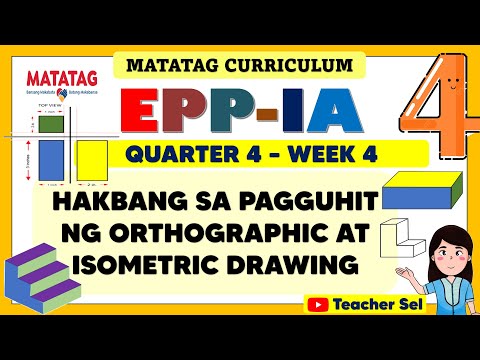 EPP 4 QUARTER 4 WEEK 4 MATATAG IA - HAKBANG SA PAGGUHIT NG ORTHOGRAPHIC AT ISOMETRIC DRAWING