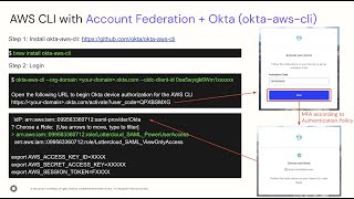 How to use AWS Account Federation with okta-aws-cli?