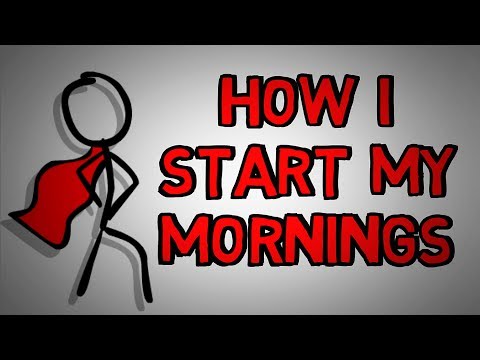 Morning Routine For Productivity - How I Start My Mornings (animated)