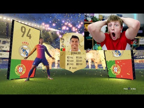 WORLDS FIRST FIFA 18 PACK OPENING - I GOT RONALDO!!!!