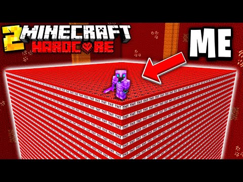 I Blew Up 10,000 TNT for NETHERITE in Minecraft Hardcore