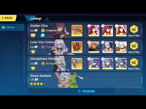 Honkai Impact 3: Exalted RL Husk Nihilius - Lightning (464D) 842 pts - GD Aponia LV Kiana 4*