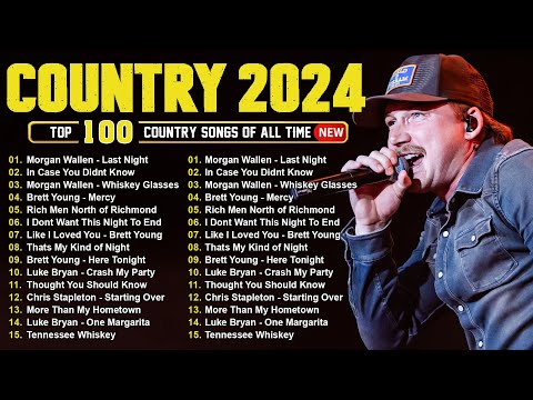 Country Music 2024 - Morgan Wallen, Luke Combs, Brett Young, Kane Brown, Luke Bryan, Chris Stapleton