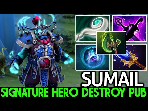 SUMAIL [Storm Spirit] Show His Signature Hero Destroy Pub Game Dota 2