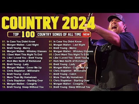 Country Music Playlist 2024 🎶 Luke Combs, Chris Stapleton, Kane Brown, Morgan Wallen, Jason Aldean