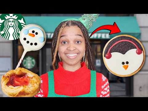 Onyx Family Eats STARBUCKS 2024 Holiday Menu! 🎄